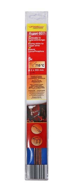 Rothenberger ROLOT 607 Soudure cuivre-dur - 5 pièces