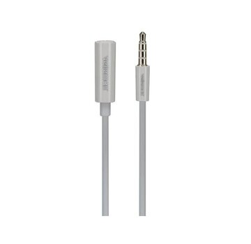 Velleman Velleman Cable 3.5 Mm 4P Stereo + Mic Male vers 3.5 Mm 4P Stereo + Mic Female - Blanc - 1 M
