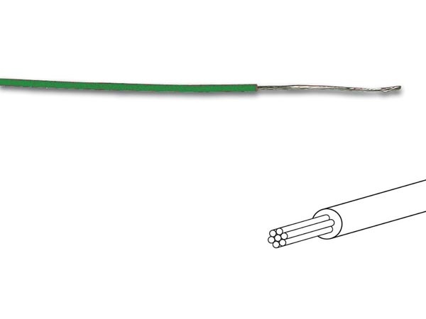 Velleman Fil de montage - Ø 1.4 Mm - 0.2 Mm², - multibrins - Vert