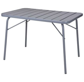 Mesa Table en métal - Mesa - gris - 110x70x75cm