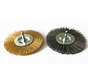 2 pièces Brosses de désherbage métal / nylon pour nettoyeur de joints GFR 401 - diamètre de brosse 110mm