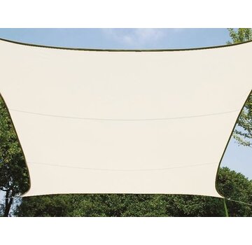 Perel Toile d'ombrage / voile solaire Perel Rectangle - 2x3m - Crème
