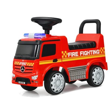 Coast Coast Voiture de pompiers pour enfants Voiture coulissante Mercedes Benz 62 x 29 x 43 cm rouge