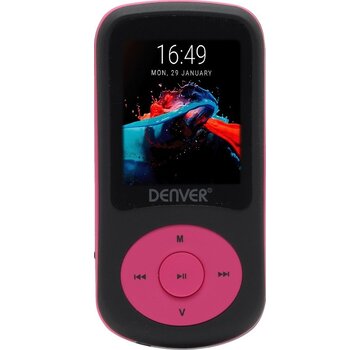 Denver Denver MP3 / MP4 Player - 4GB - écouteurs inclus - extensible jusqu'à 128GB - Voice Recorder - Dictaphone - MPG4094NR- Pink