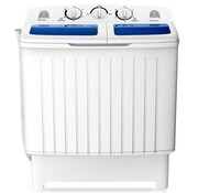 Coast Machine à laver - Coast - avec double cuve - 5 kg de Lavage - 3 kg d'essorage - Contrôle du temps - Tuyau de vidange - Essorage pour camping et appartements