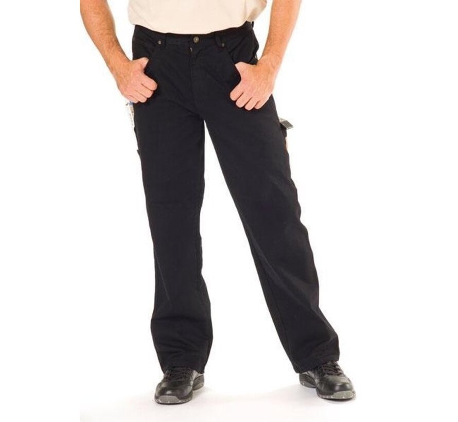 Wisent Work Wear Jean de travail stretch, couleur noir, taille 29