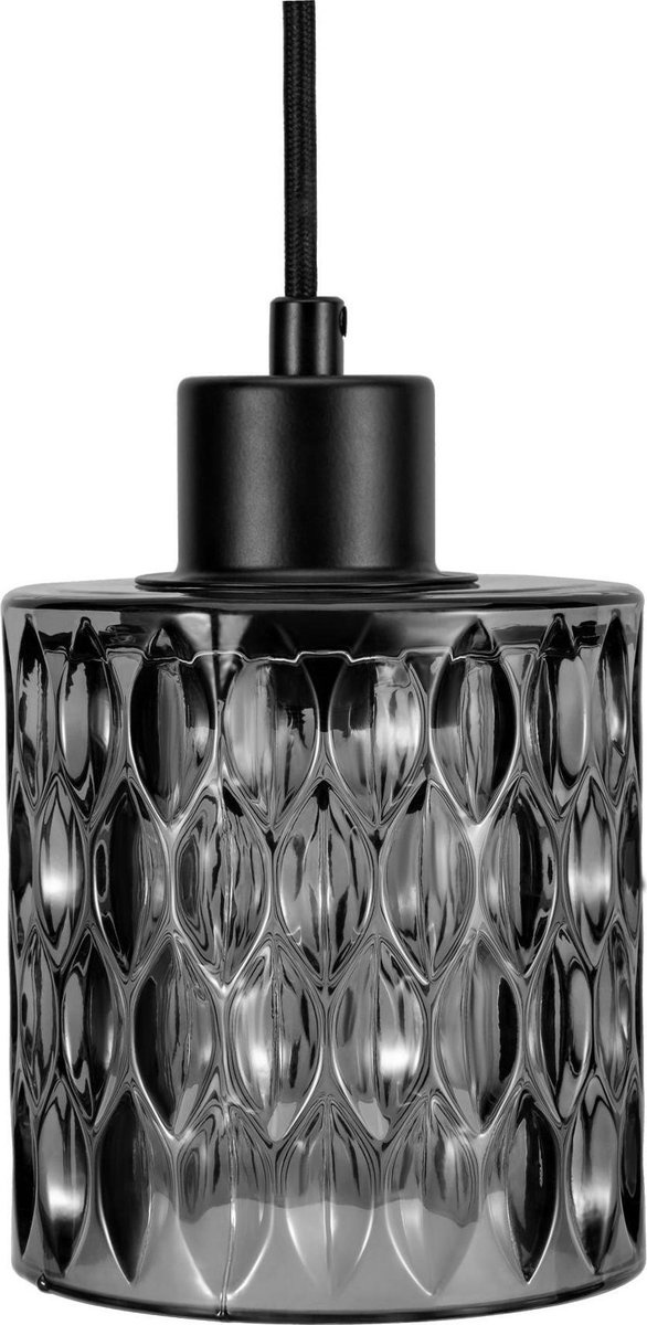Pauleen Gleaming Magic Pendant Lamp - E27 - 25W - Ø 10,8cm - Grey Smoked Glass