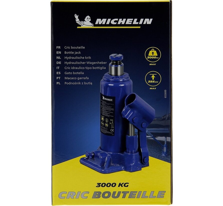 Cric Pot Michelin - Cric hydraulique - Capacité de levage 3T