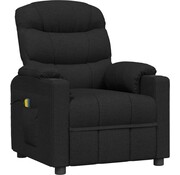 vidaXL vidaXL Fauteuil de massage-tissu-noir