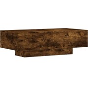 vidaXL vidaXL Table basse-100x49.5x31-cm-bois travaillé-chêne fumé