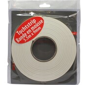 GS Quality Products GS Draft strip 5,5 mètres x 9mm - Bande de tirage (Draft strips) pour portes ou fenêtres - Autocollante