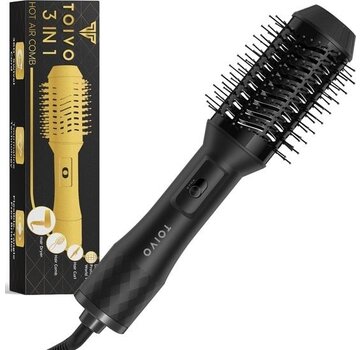 Toivo Toivo 3 in 1 Hairdryer brush - Extra Long Cord 2 Meter - Styling brush - Curling brush - Magic brush - Round Hair Brush - Multistylers