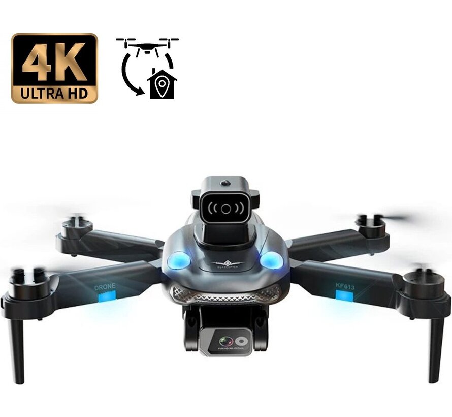 PuroTech Mini Quad Drone - Caméra Full HD 4K - 54 minutes de vol - Évitement des obstacles - 3 batteries incluses - Pas besoin de permis de vol - Convient aux enfants / adultes - Cadeau Noël & Sinterklaas