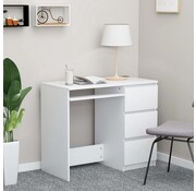 vidaXL vidaXL-Bureau-90x45x76-cm-particleboard-white