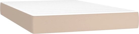 vidaXL-Matelas à ressorts ensachés-120x200x20-cm-cuir-cappuccino