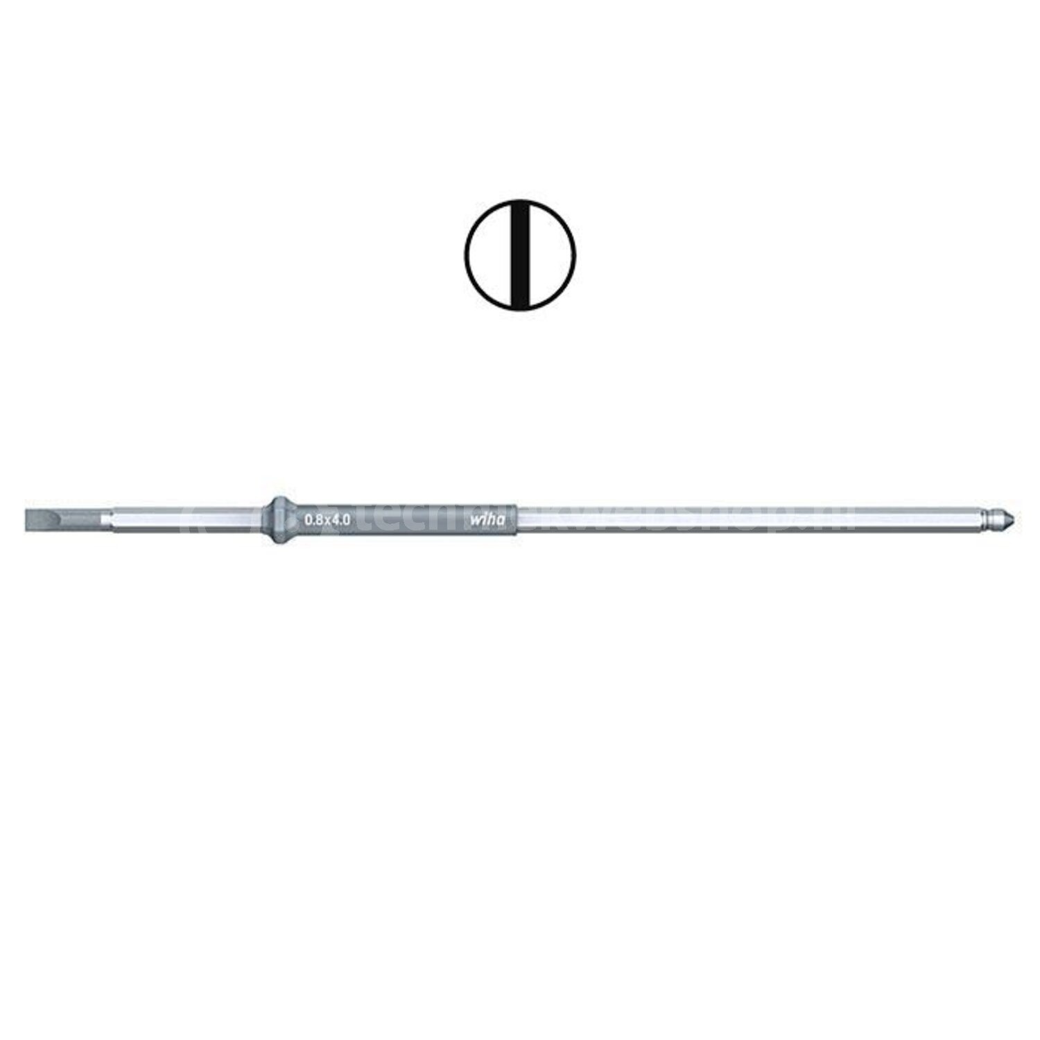 Wiha Change Shaft Tête fendue pour tournevis dynamométriques avec manche normal (26278) 3.5 Mm X 175 Mm, 1.1 Nm