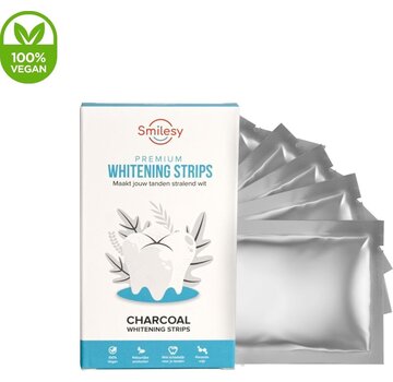 PuroTech Smilesy® Premium Teeth Whitening Strips - Blanchiment naturel des dents sans peroxyde | Pour 14 jours de dents radieusement blanches | Vegan & Sensitive Teeth Friendly | Inclus le tableau de progression