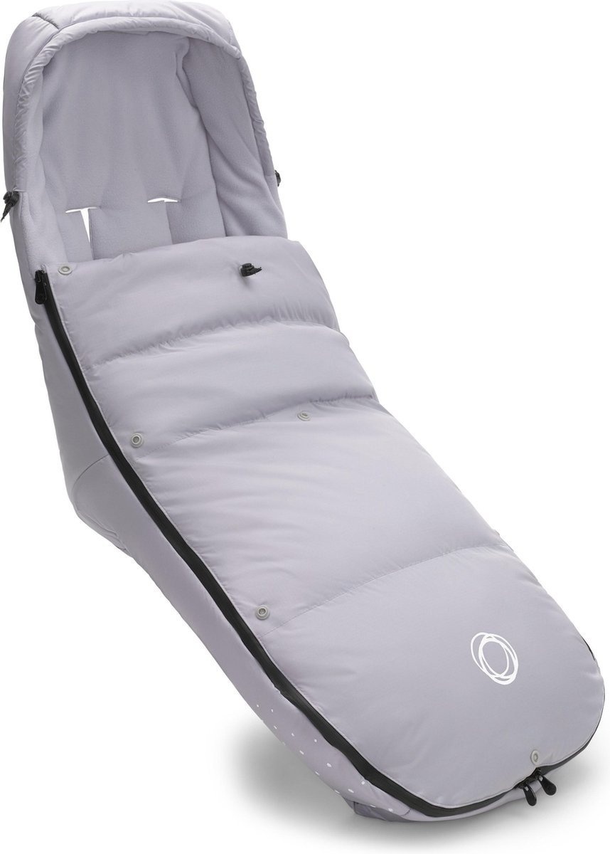 Chancelière Bugaboo Winter Performance - Accessoire pour poussette avec capuche, protège-chaussures et fermeture à glissière bidirectionnelle - Gris brumeux