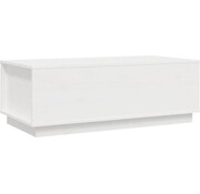 vidaXL vidaXL-Table de salon-100x50x35-cm-massif-pin-bois-blanc