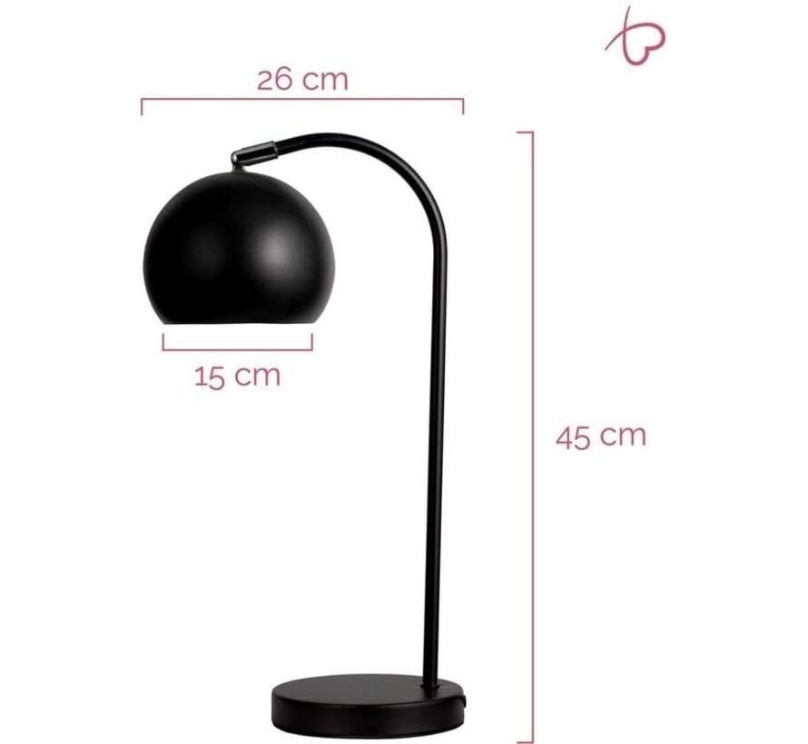 Lampe de bureau True Love de Pauleen - noir