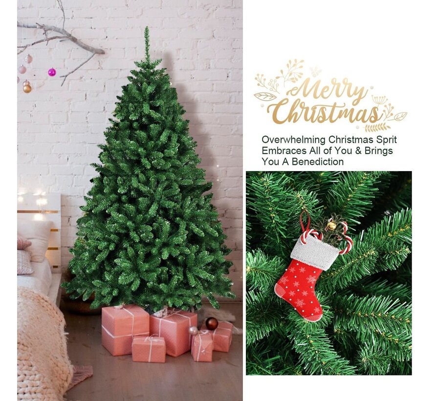 Coast Artificial Christmas Tree - Avec support métallique pliable - 1355 branches - 108x180 cm - Matière PVC