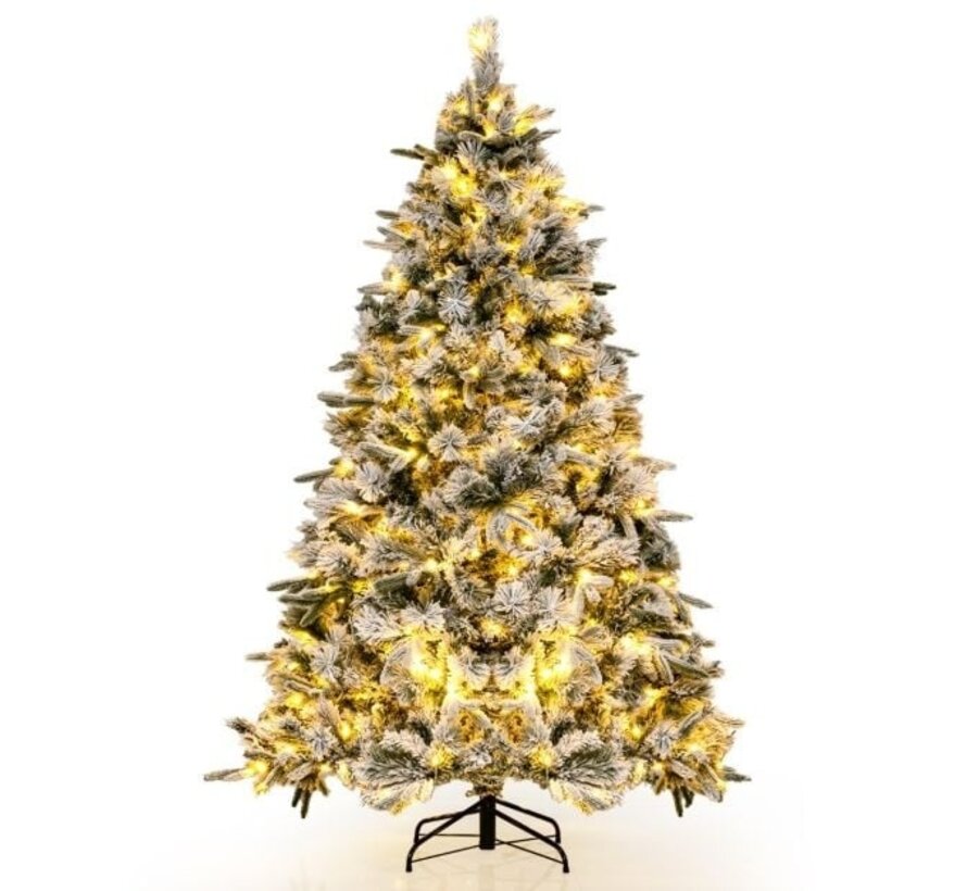 Sapin de Noël Coast avec flocons de neige - 186 cm - 250 LED Blanc chaud