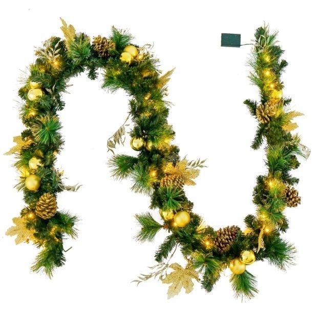 Guirlande de Noël Coast avec 50 LED - 270 cm - Alimentée par piles