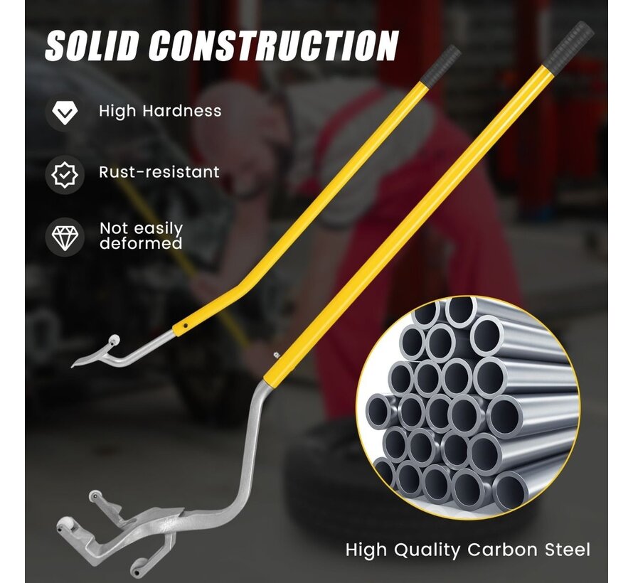 Outil de montage de pneus Coast - Pour le démontage des pneus de camions - Ø44 - 62 cm - anguille