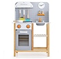 Coast Play Kitchen avec accessoires - Bois - 57 x 26 x 82 cm - Gris / Blanc