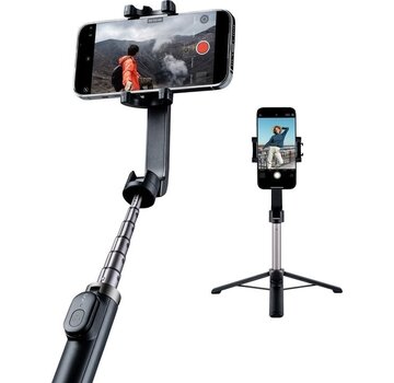 Shiftcam ShiftCam TravelPod Selfie Selfie stick and tripod - pivotant à 360° - 3 niveaux de hauteur - télécommande Bluetooth - noir