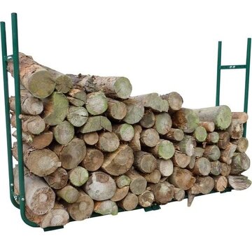 Toolland Toolland Support de stockage de bois de chauffage, taille ajustable, 30 x 220 x 105cm, robuste, vert