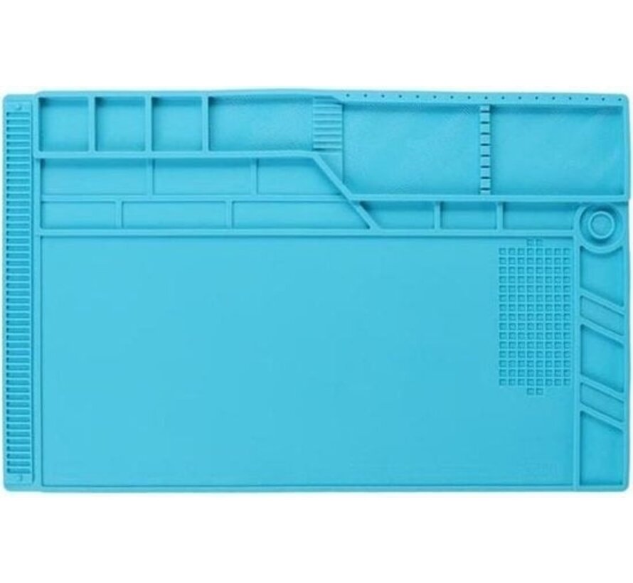 Velleman Tapis de soudure en silicone, 550 x 350 mm, bleu