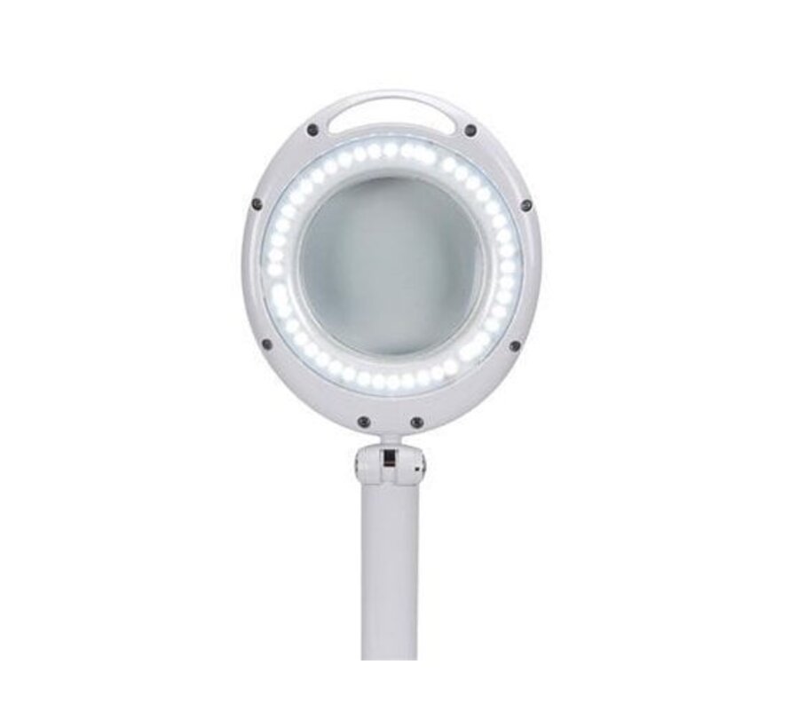 Velleman Lampe loupe, 30 LED SMD, 6 W, dioptrie 5, idéal pour les travaux de précision, blanc