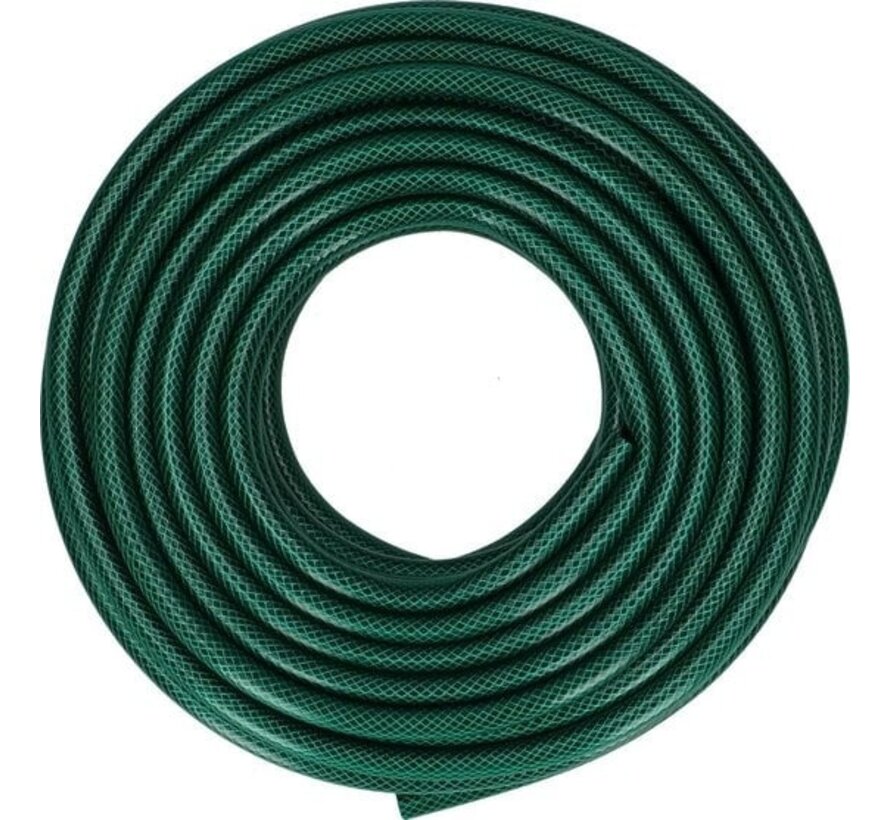 Kinzo Garden Hose 10 Metres - Tuyau d'arrosage sans raccord - 3 couches - PVC - Vert