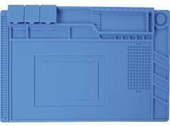 Velleman Tapis de soudure en silicone, 450 x 300 mm, bleu