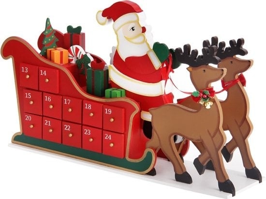Calendrier de l'Avent réutilisable Spielwerk - Traîneau 24 portes