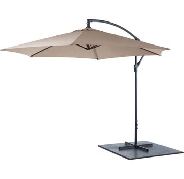 Lifetime Garden Lifetime Garden Parasol flottant - Parasol - 300 x 300 x 245 CM - réglable - Taupe