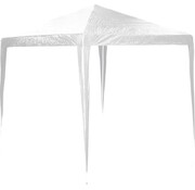 Merkloos Tente de réception - 3x3m - Constructible - Sans parois latérales - Blanc