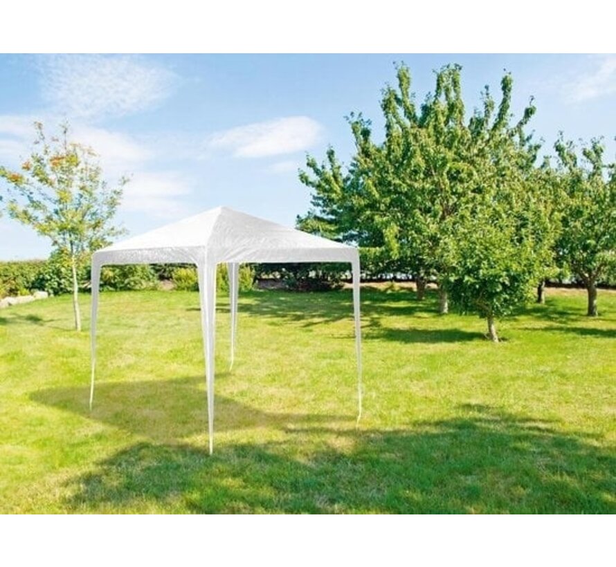 Tente de réception - 3x3m - Constructible - Sans parois latérales - Blanc