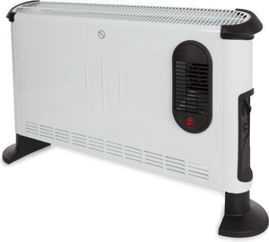 Perel Radiateur convecteur, intérieur, trois niveaux de chaleur, ventilateur turbo, 3000 W