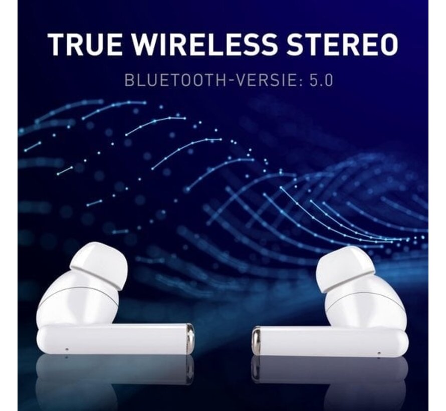 Ecouteurs Grundig - sans fil - Bluetooth - avec microphone - blanc