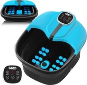 Sanbo Sanbo Bain de pieds - Massage - Noir / Bleu - Chauffe jusqu'à 49°C - Pliable - Appareil de massage des pieds