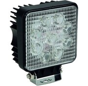 Perel Projecteur à LED Perel, 27 W, 1800 lm, 4250°K, blanc neutre, pour l'intérieur et l'extérieur, support de montage en acier inoxydable, aluminium, noir