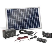 Esotec Poly Esotec 120005 Kit solaire 20 Wp Incl. batterie, Incl. câble de connexion, Incl. régulateur de charge