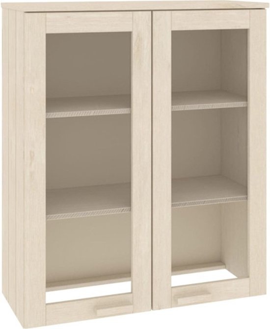vidaXL - Meuble haut - HAMAR - 85x35x100 - cm - massif - pin - brun miel