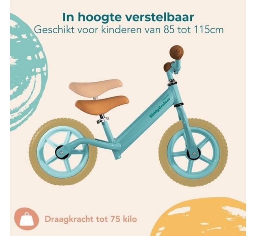 LifeGoods KiddyCruiser Balance Bike - 2 ans - Garçons et filles - Vert Menthe
