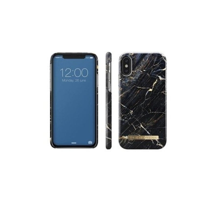 iDeal of Sweden Étuis pour téléphone portable 14,7 cm (5,8") Étui noir, or, marbre
