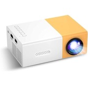 Merkloos Mini Beamer-Blanc jaunâtre-Projecteur de film pour l'extérieur-Micro vidéoprojecteur LED avec interface HDMI USB