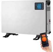 Denver Poêle électrique Denver - 750/ 1250/2000W - Minuterie - Réglages de température - Tuya App - Thermostat - Poêle convecteur - Google Assistant & Amazon Alexa - SCH2105
