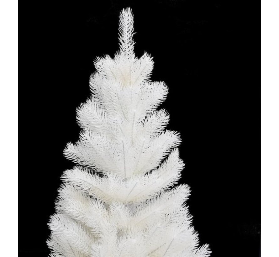 vidaXL - Arbre de Noël artificiel - avec - aiguilles - plus vraies que nature - 90 - cm - blanc
